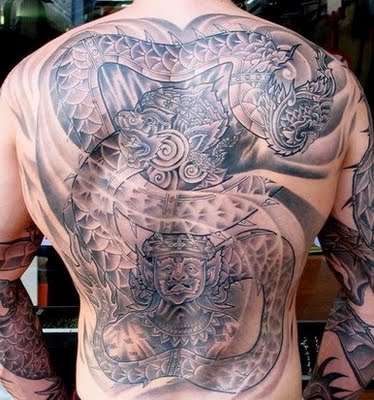 full-back-japanese-tattoo-design. One of other exclusive Japanese sleeve 