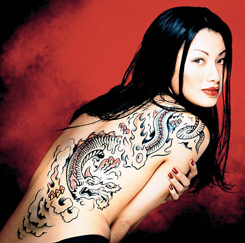 Tattoos in Japan style are
