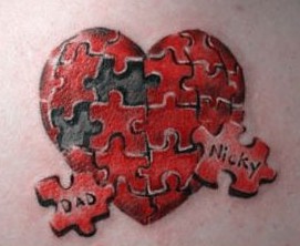Heart tattoos designs for men