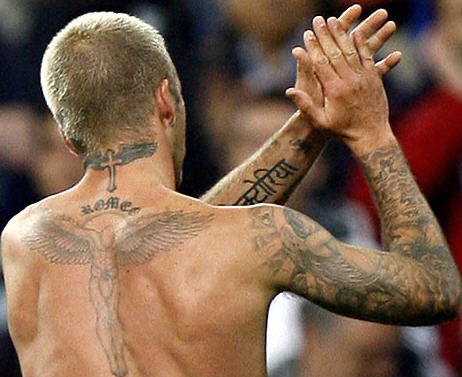 But tattoo designs are popular not only among football players